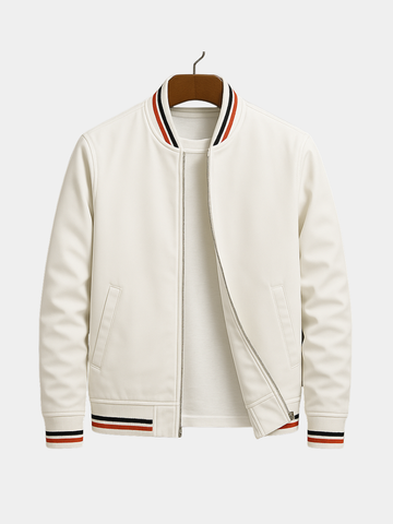 ARNAUD LYON | VESTE BOMBER D'ÉTÉ AVEC RAYURES