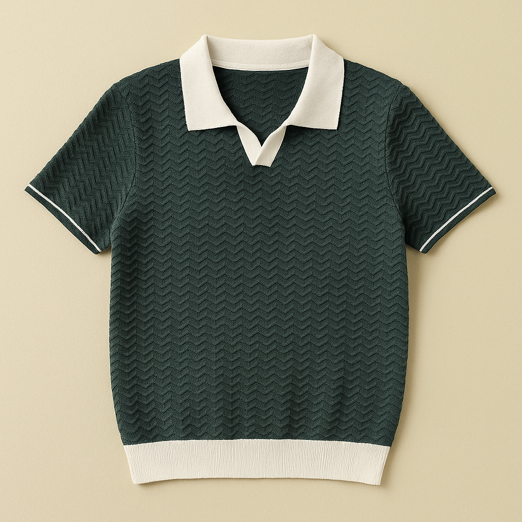 ARNAUD LYON | POLO SHIRT EN TISSU RICCIO DE