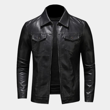 ARNAUD LYON | VESTE EN CUIR DÉCONTRACTÉE