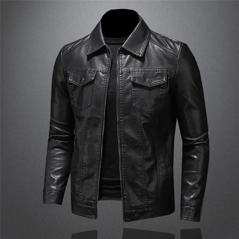 ARNAUD LYON | VESTE EN CUIR DÉCONTRACTÉE