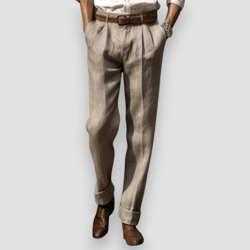 ARNAUD LYON | PANTALON EN LIN CLASSIQUE