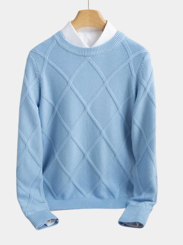 ARNAUD LYON | PULL ARGYLE EN CACHEMIRE