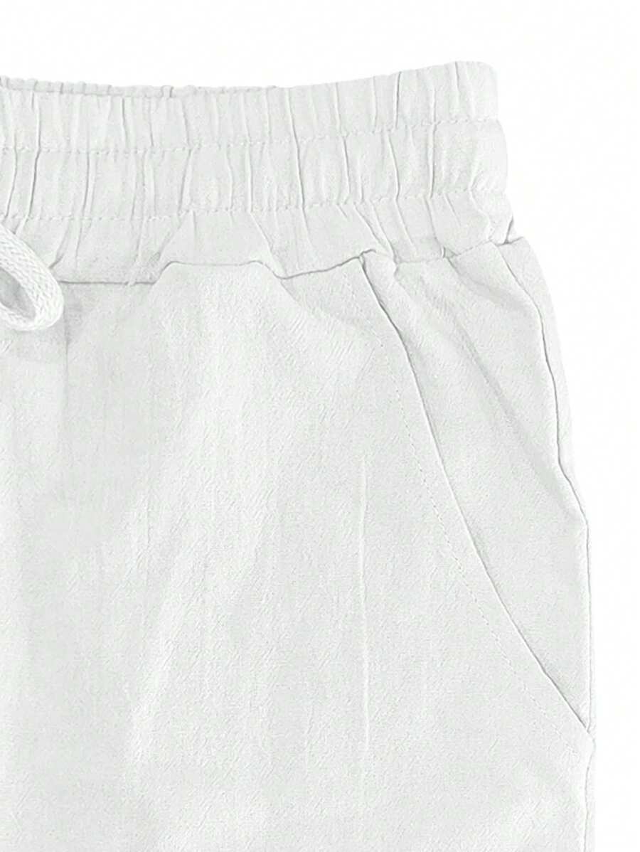 ARNAUD LYON | PANTALON LÉGER EN LIN AVEC CORDON