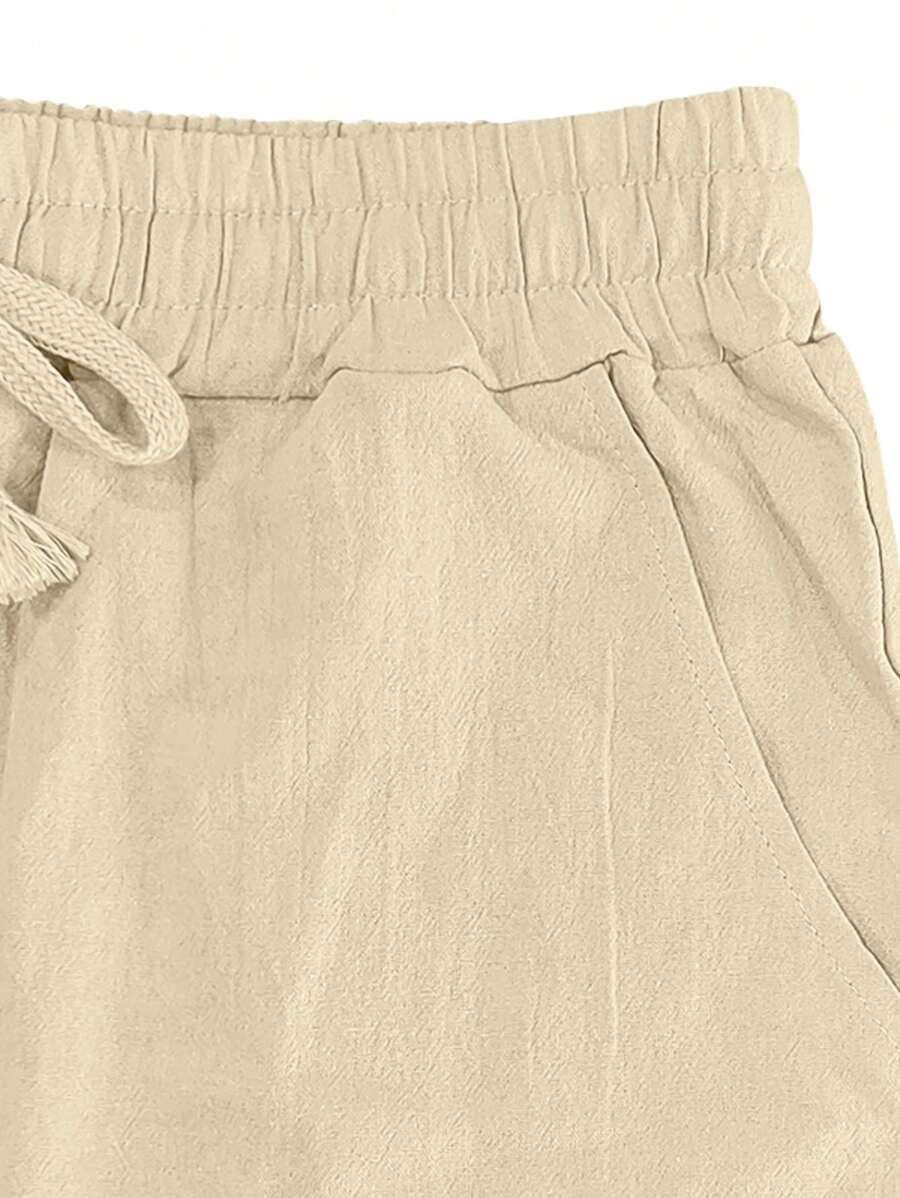 ARNAUD LYON | PANTALON LÉGER EN LIN AVEC CORDON