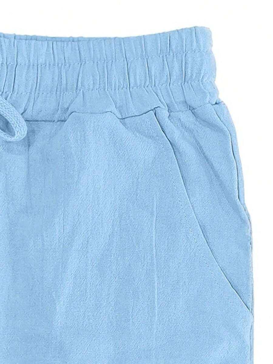 ARNAUD LYON | PANTALON LÉGER EN LIN AVEC CORDON