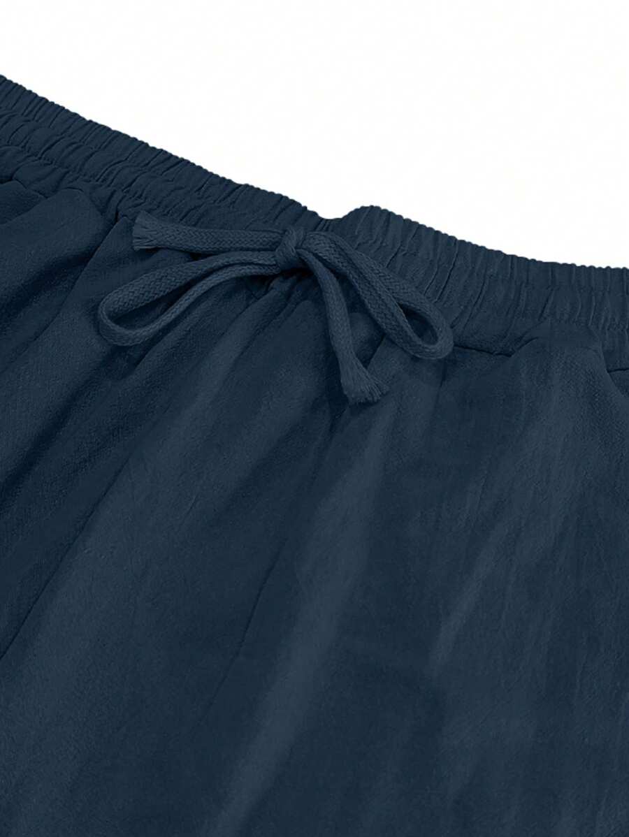 ARNAUD LYON | PANTALON LÉGER EN LIN AVEC CORDON