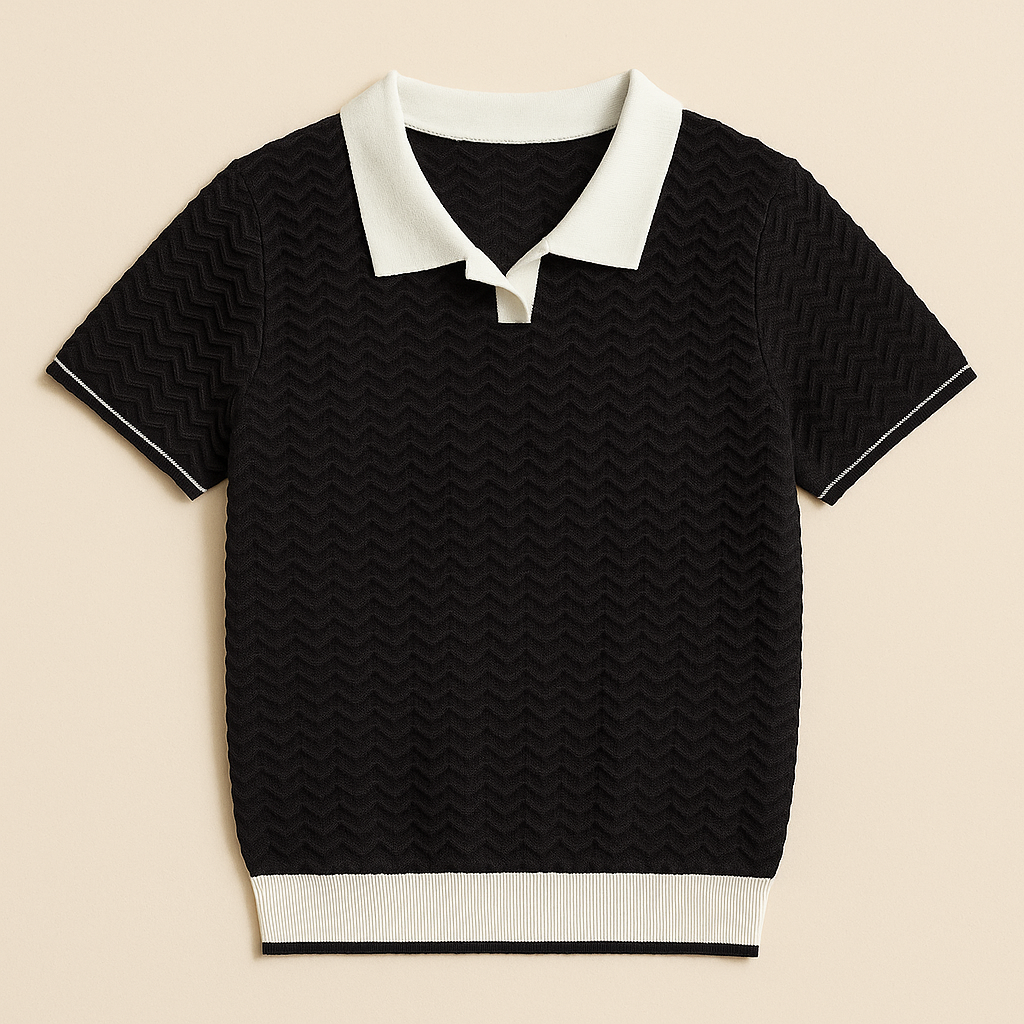 ARNAUD LYON | POLO SHIRT EN TISSU RICCIO DE