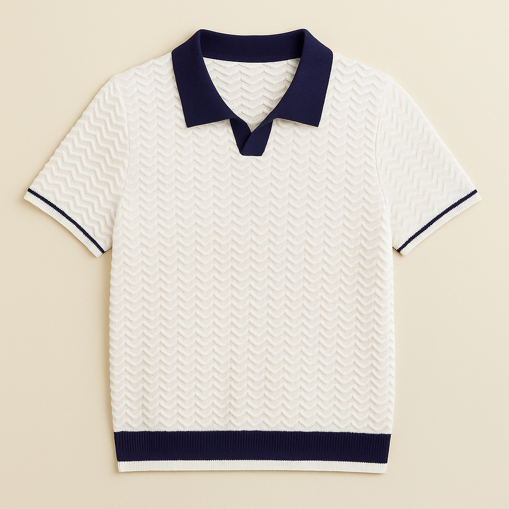 ARNAUD LYON | POLO SHIRT EN TISSU RICCIO DE