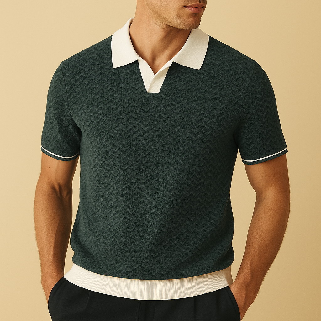 ARNAUD LYON | POLO SHIRT EN TISSU RICCIO DE