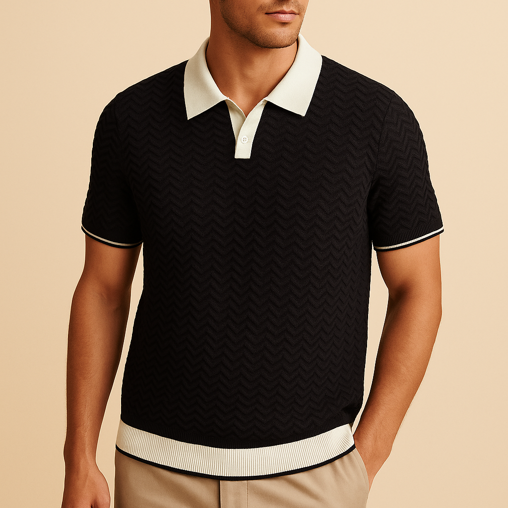 ARNAUD LYON | POLO SHIRT EN TISSU RICCIO DE