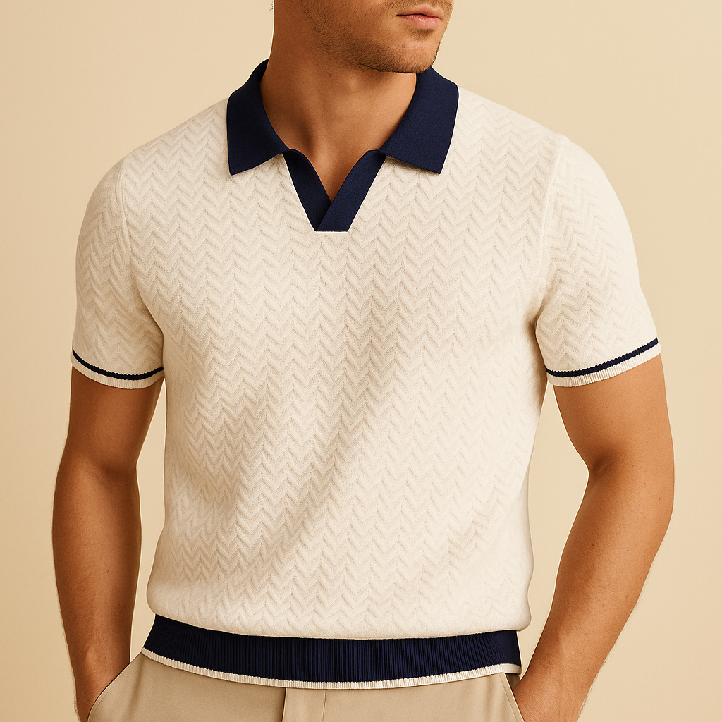 ARNAUD LYON | POLO SHIRT EN TISSU RICCIO DE