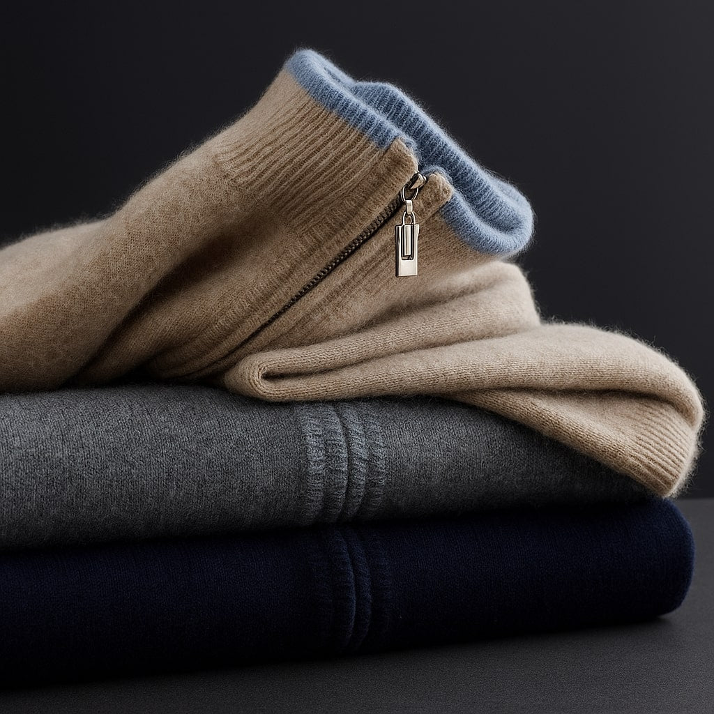 ARNAUD LYON | VESTE EN MAILLE AVEC ZIP