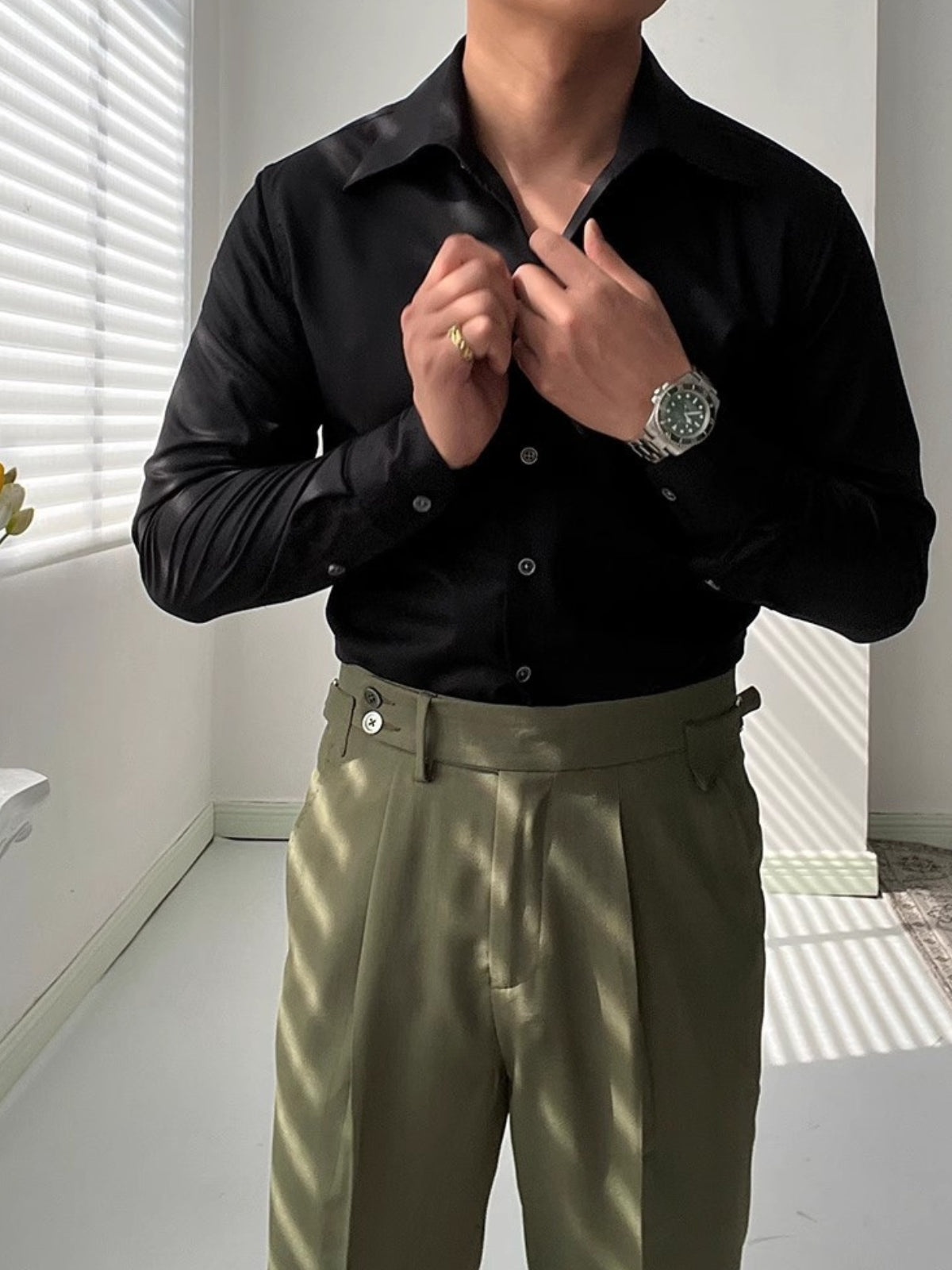 ARNAUD LYON | CHEMISE ATHLÉTIQUE ITALIENNE EN BAMBOU POUR HOMME