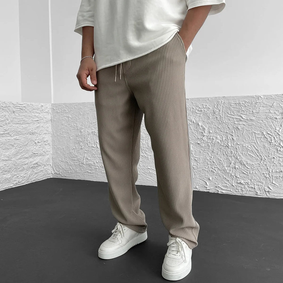 ARNAUD LYON | Pantalon En Maille Côtelée