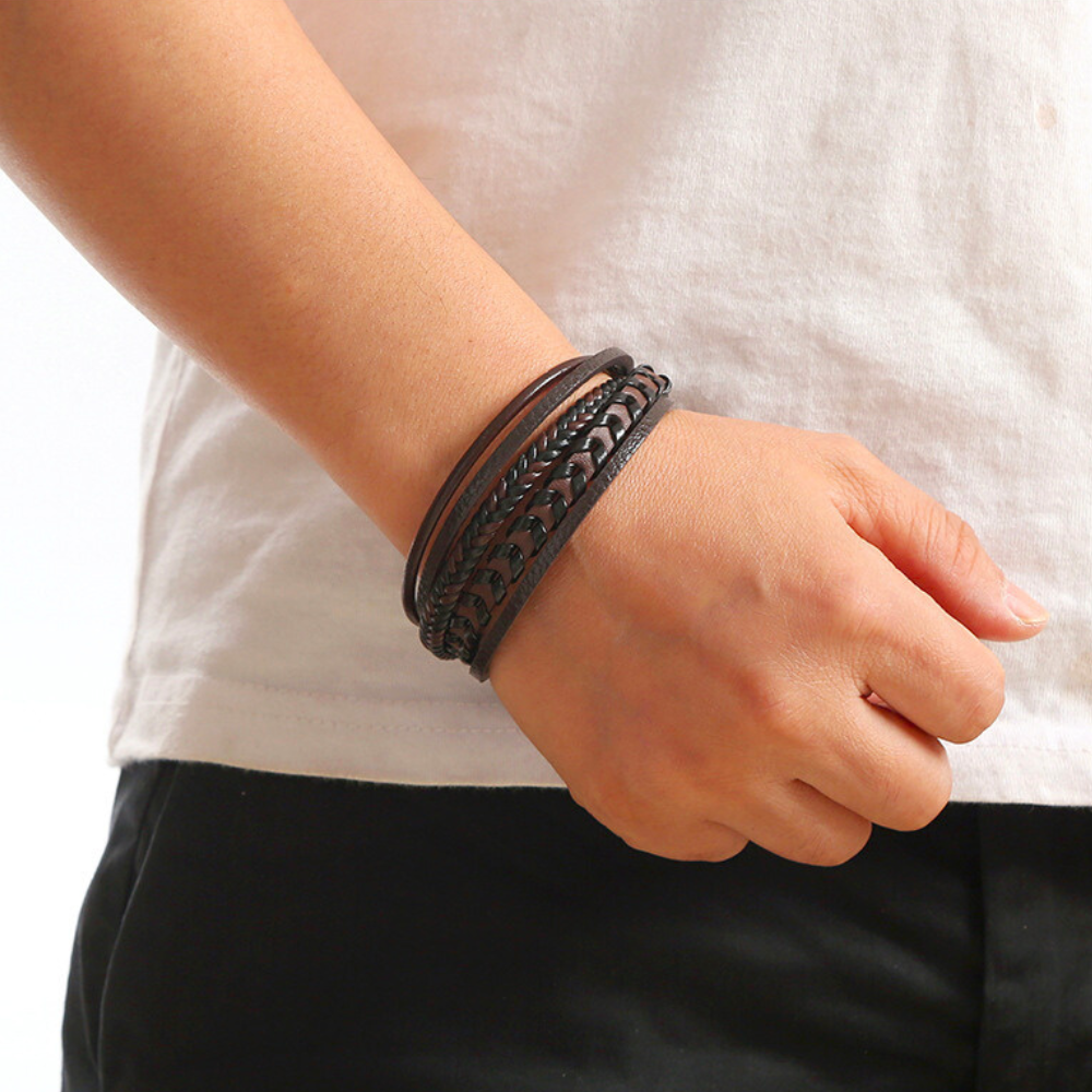 ARNAUD LYON | BRACELET HOMME EN CUIR DE LUXE
