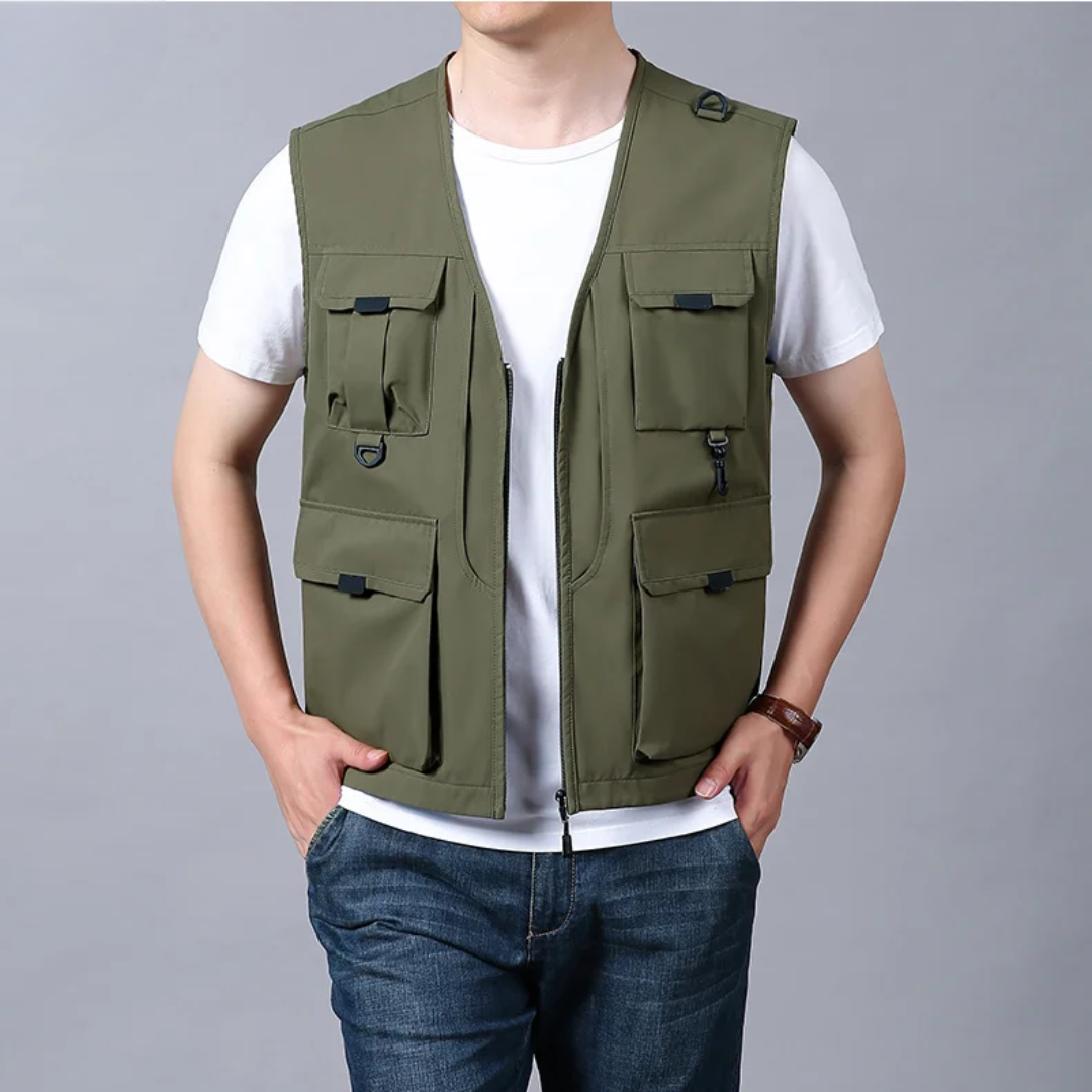 ARNAUD LYON | GILET CARGO RESPIRANT MULTI-POCHES