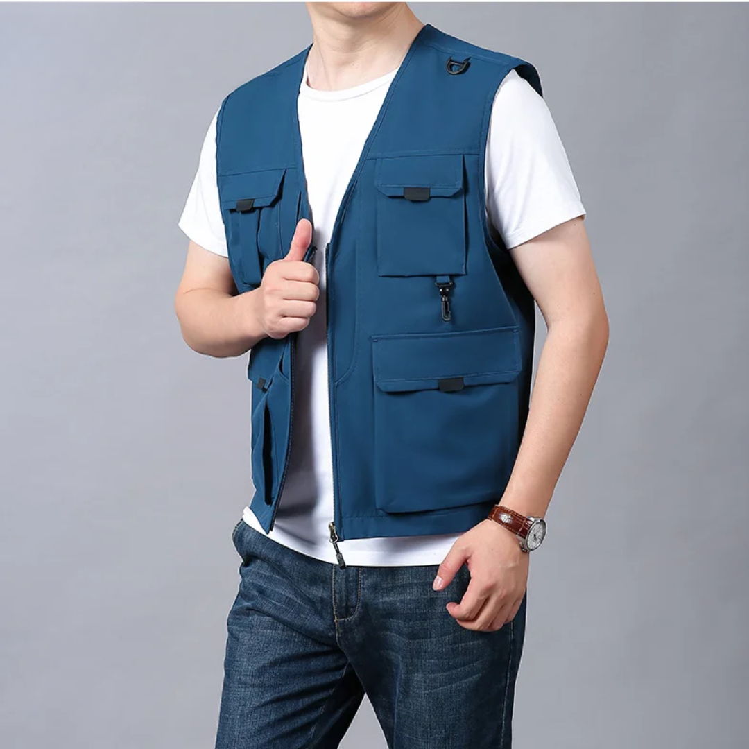 ARNAUD LYON | GILET CARGO RESPIRANT MULTI-POCHES