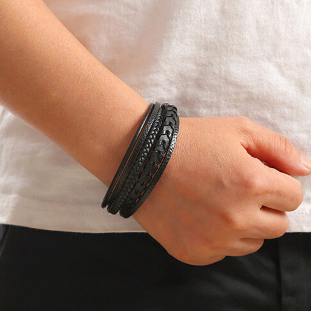 ARNAUD LYON | BRACELET HOMME EN CUIR DE LUXE