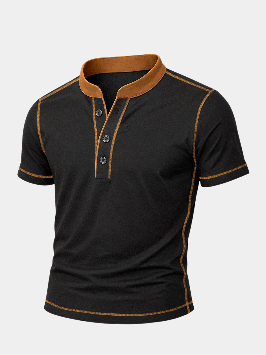 ARNAUD LYON | CHEMISE HENLEY AVEC BORD EMBER