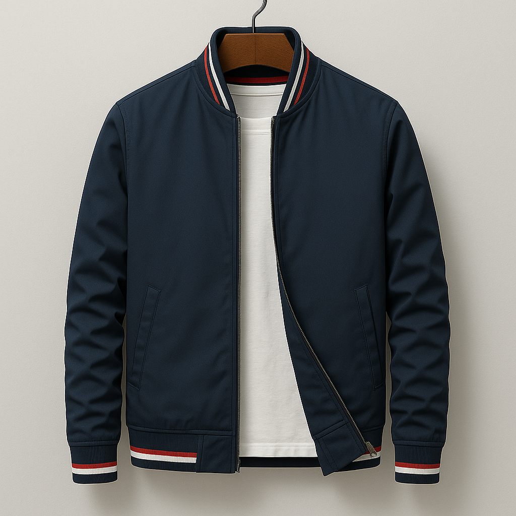 ARNAUD LYON | VESTE BOMBER D'ÉTÉ AVEC RAYURES