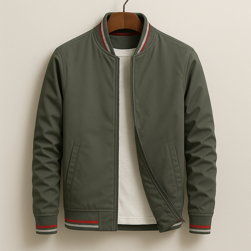 ARNAUD LYON | VESTE BOMBER D'ÉTÉ AVEC RAYURES