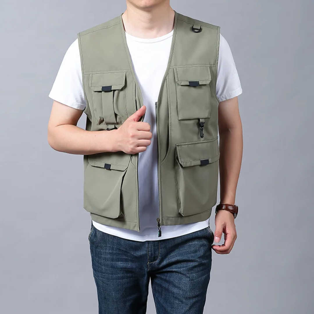 ARNAUD LYON | GILET CARGO RESPIRANT MULTI-POCHES