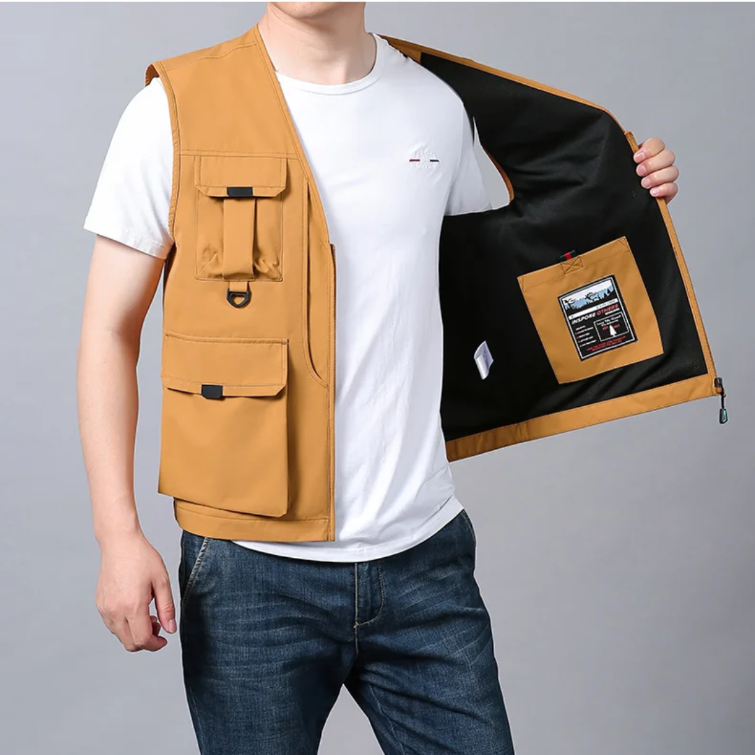 ARNAUD LYON | GILET CARGO RESPIRANT MULTI-POCHES