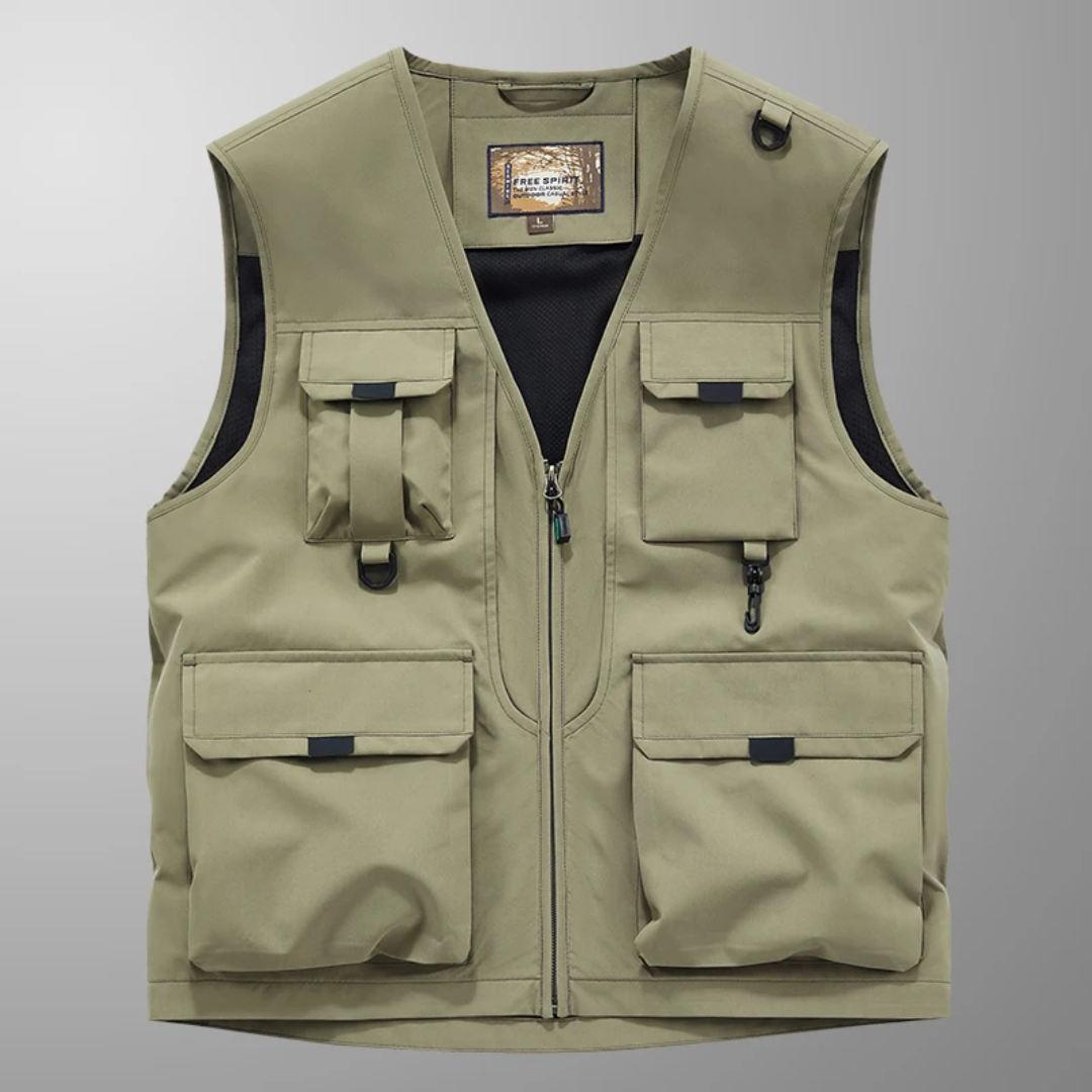 ARNAUD LYON | GILET CARGO RESPIRANT MULTI-POCHES