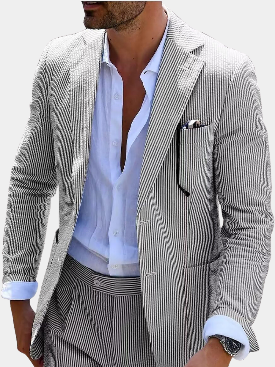 ARNAUD LYON | COMPLET ÉTÉ À RAYURES (PANTALONS + VESTE)