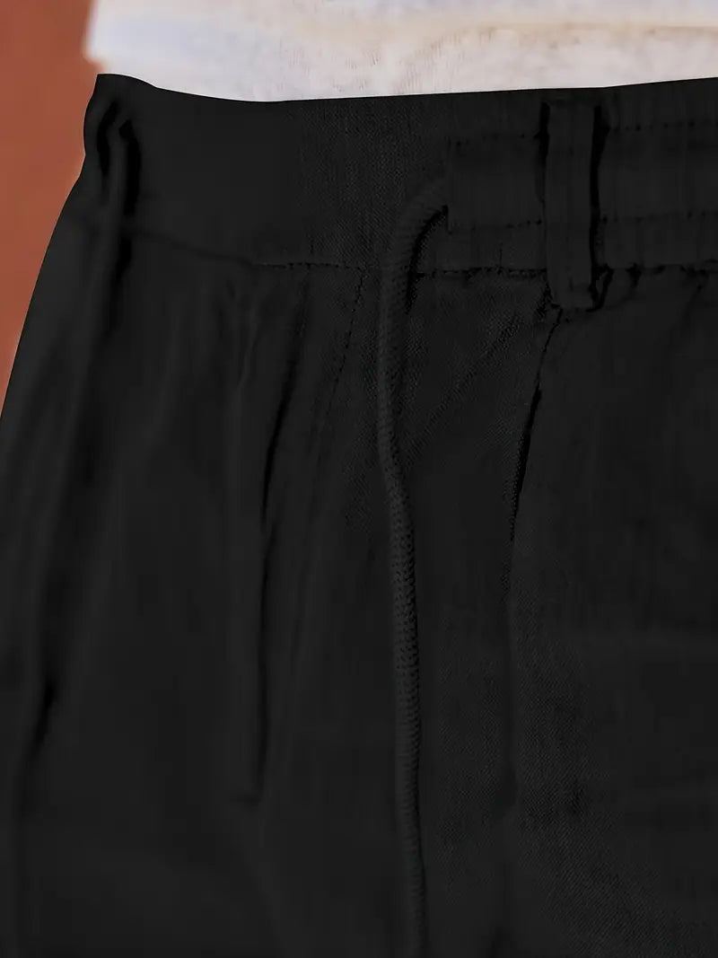 ARNAUD LYON | PANTALONS LARGES EN LIN AVEC CORDON