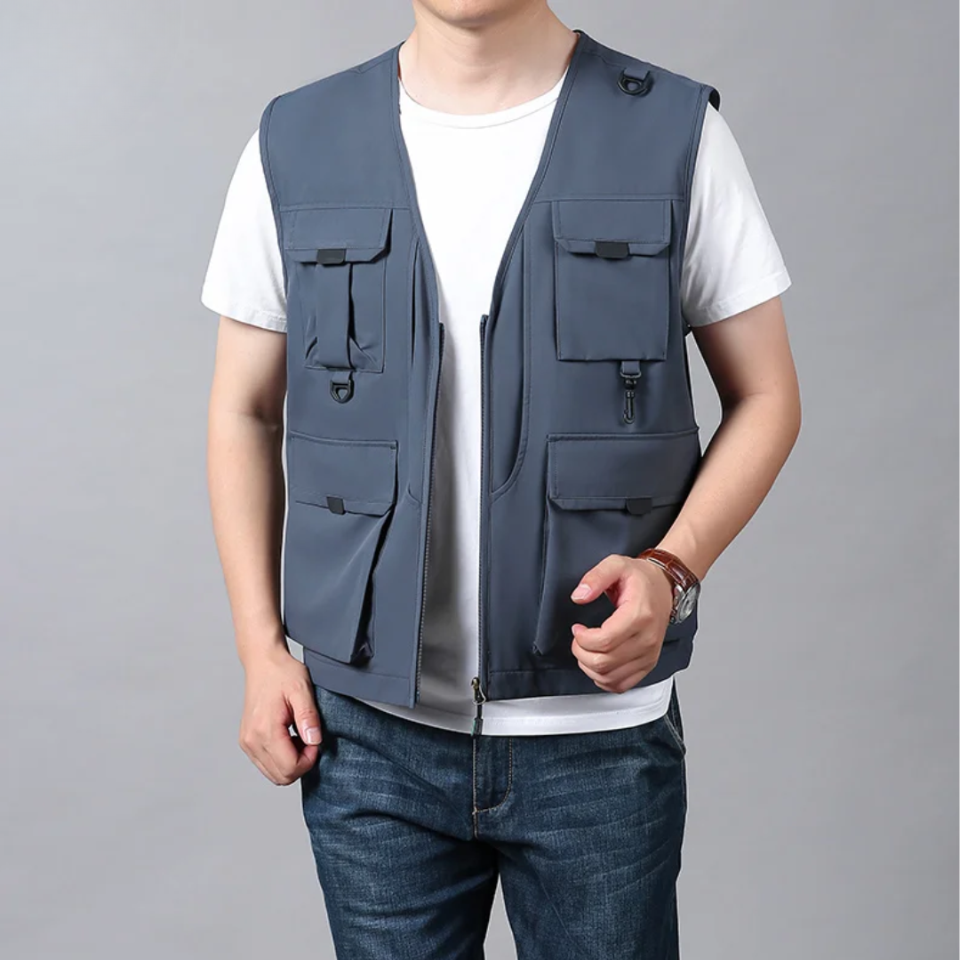 ARNAUD LYON | GILET CARGO RESPIRANT MULTI-POCHES