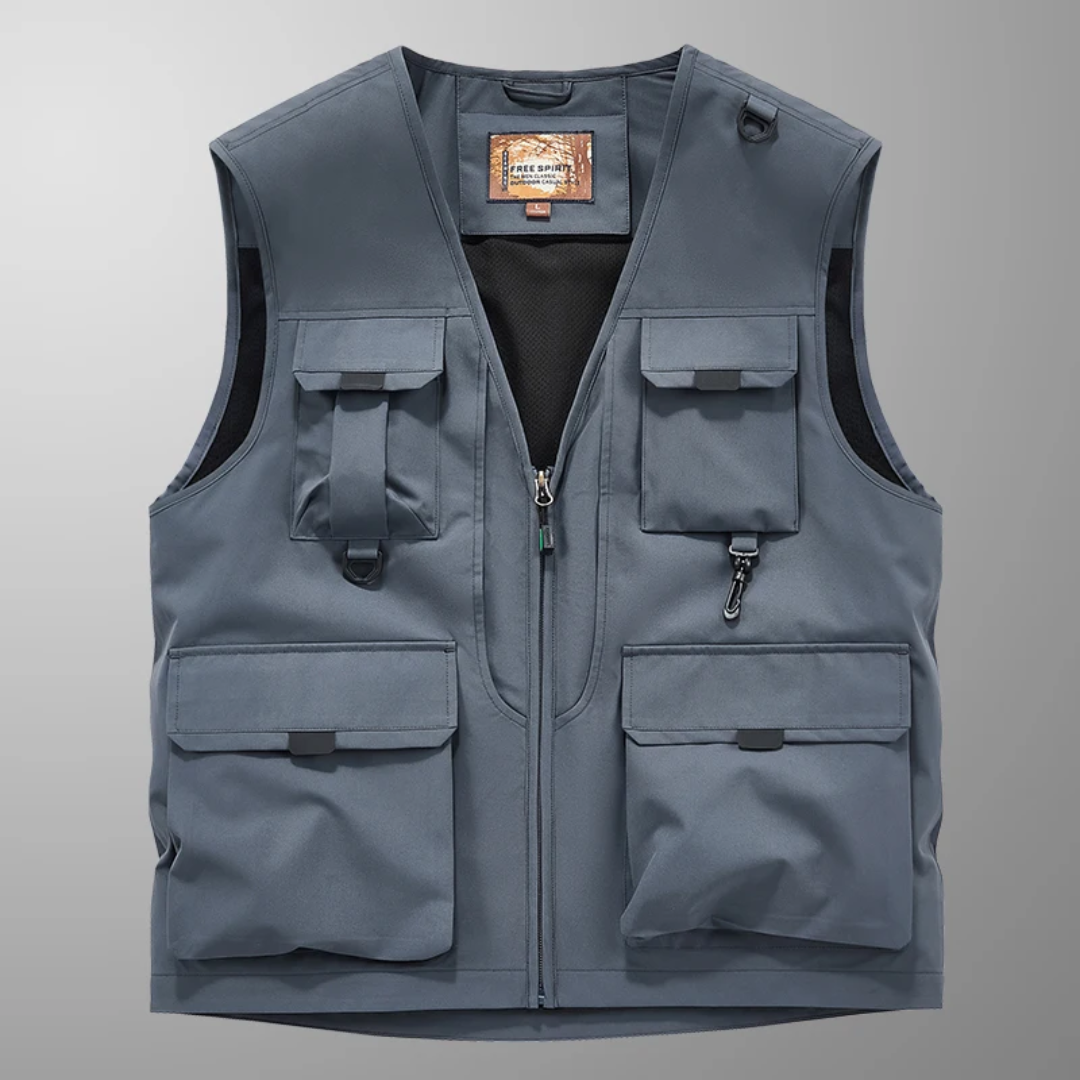 ARNAUD LYON | GILET CARGO RESPIRANT MULTI-POCHES
