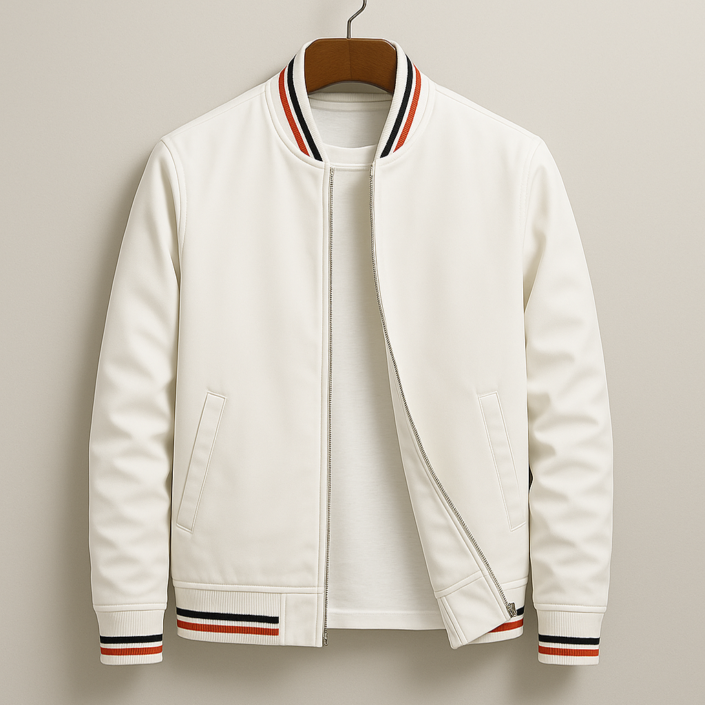 ARNAUD LYON | VESTE BOMBER D'ÉTÉ AVEC RAYURES
