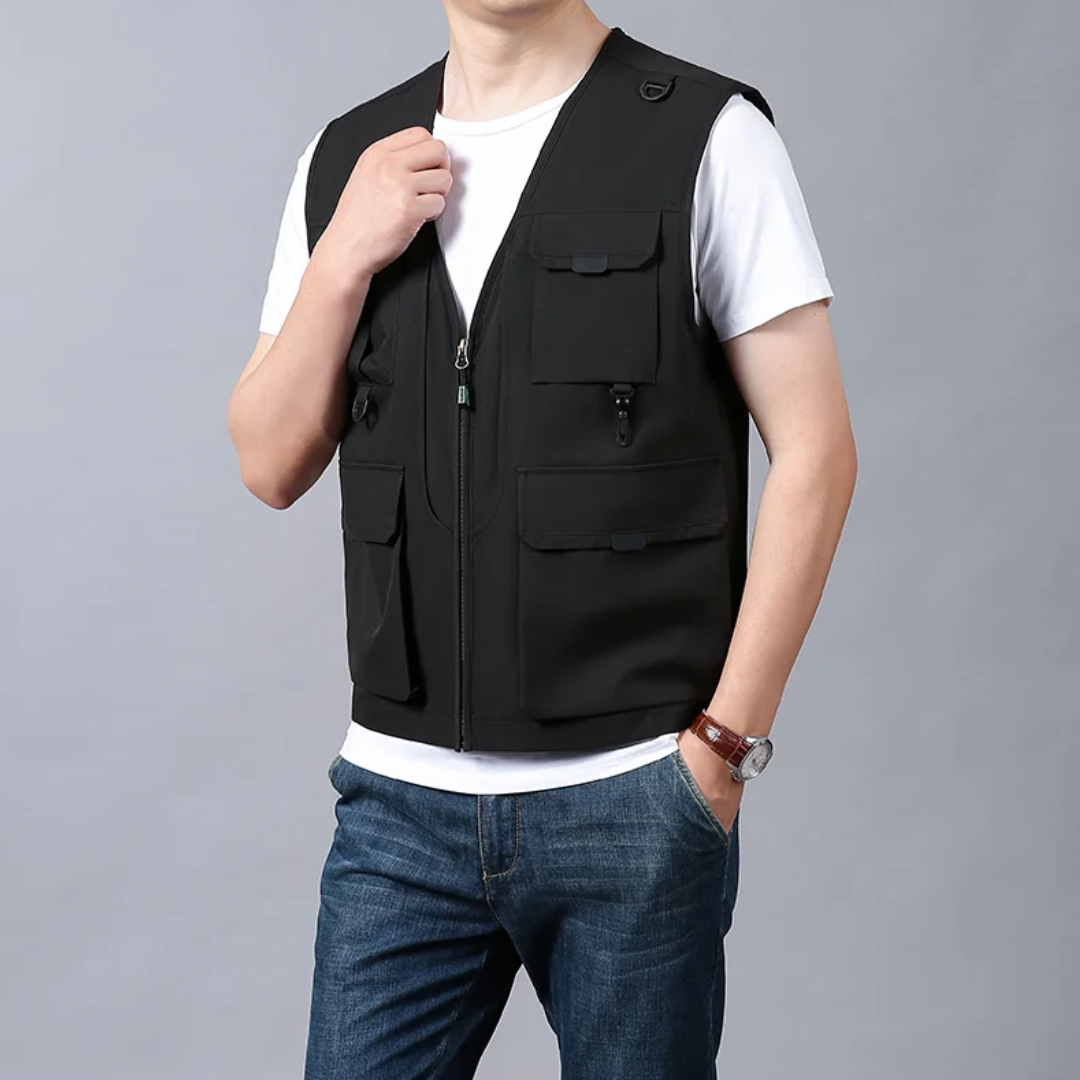 ARNAUD LYON | GILET CARGO RESPIRANT MULTI-POCHES