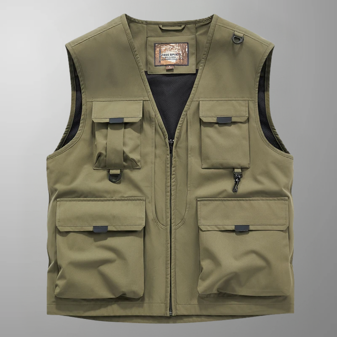 ARNAUD LYON | GILET CARGO RESPIRANT MULTI-POCHES