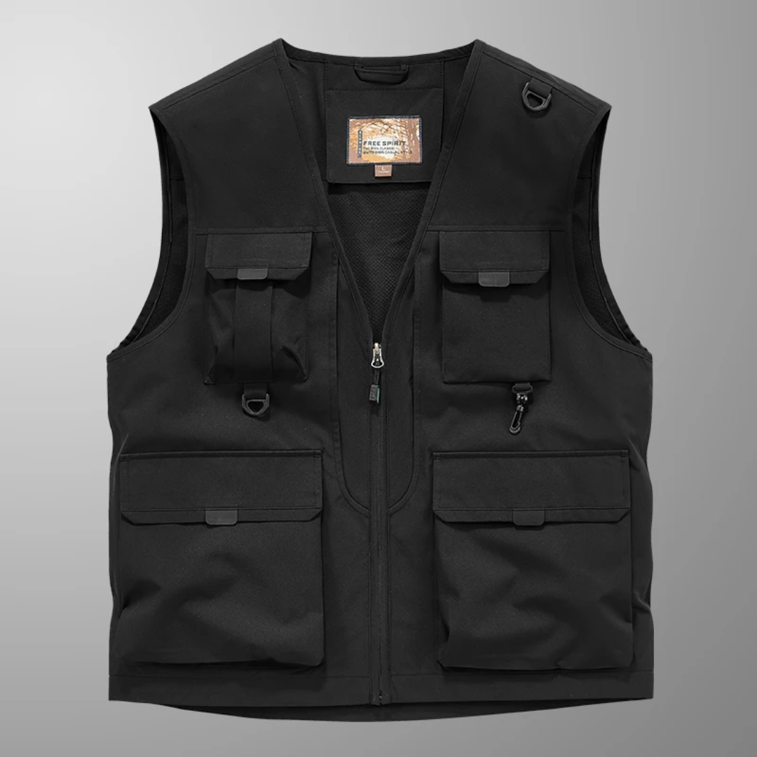 ARNAUD LYON | GILET CARGO RESPIRANT MULTI-POCHES