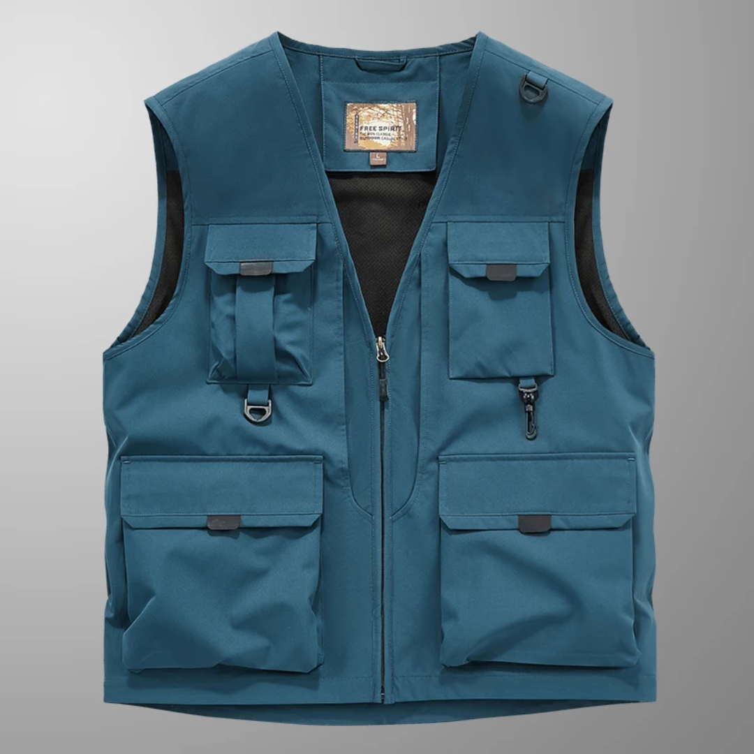 ARNAUD LYON | GILET CARGO RESPIRANT MULTI-POCHES