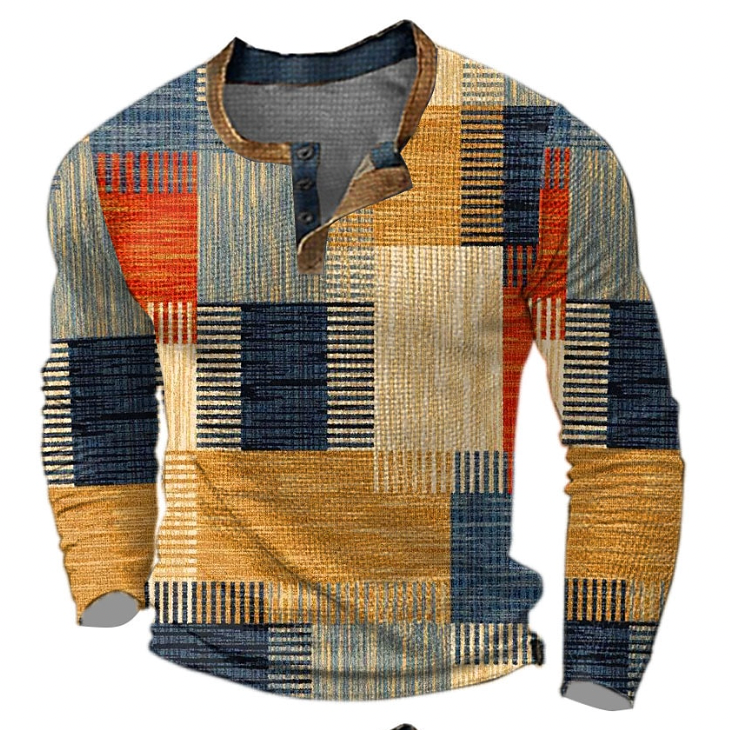 ARNAUD LYON | TRICOT HOMME AVEC COL ROND ET FERMETURE À BOUTON