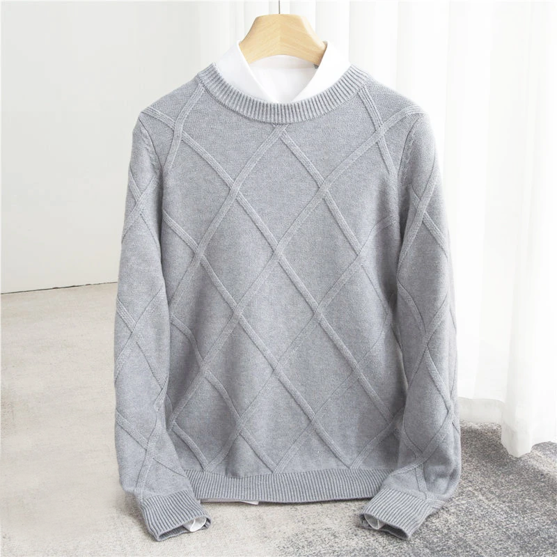 ARNAUD LYON | PULL ARGYLE EN CACHEMIRE