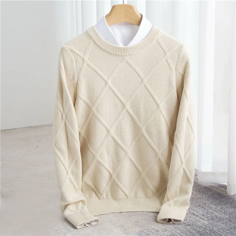ARNAUD LYON | PULL ARGYLE EN CACHEMIRE