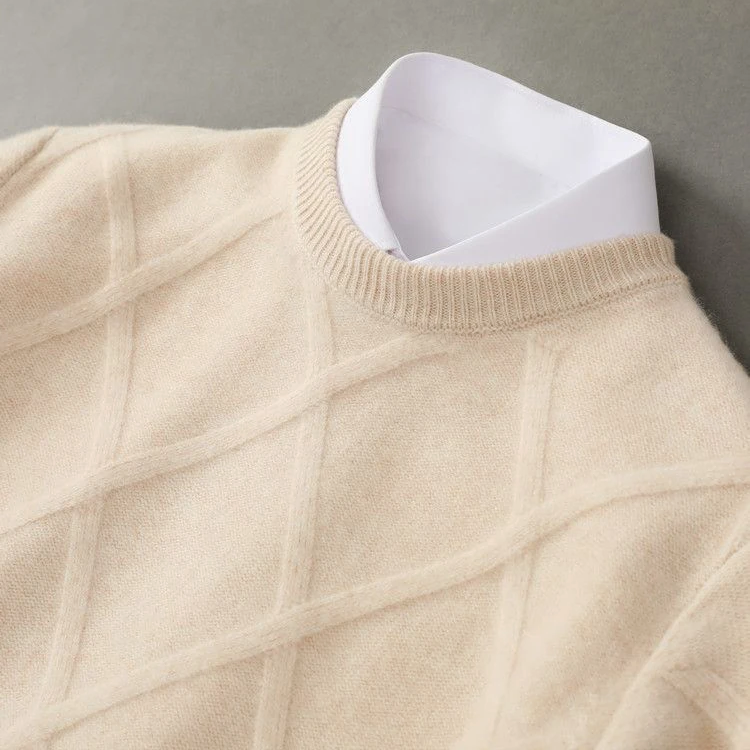 ARNAUD LYON | PULL ARGYLE EN CACHEMIRE