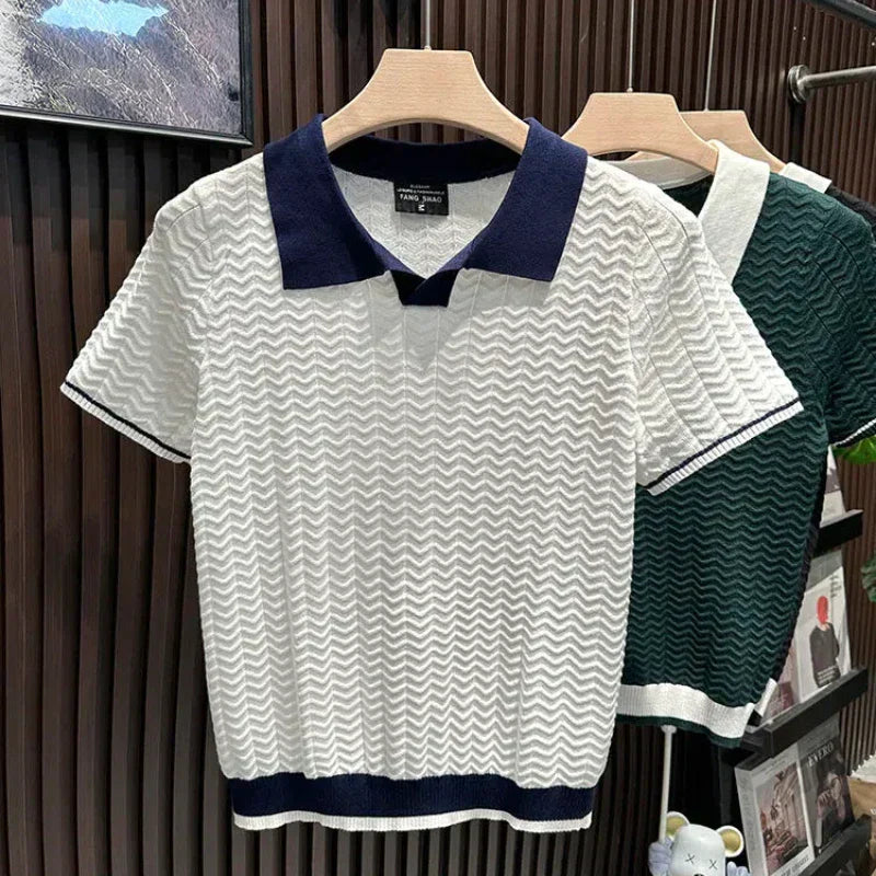 ARNAUD LYON | POLO SHIRT EN TISSU RICCIO DE