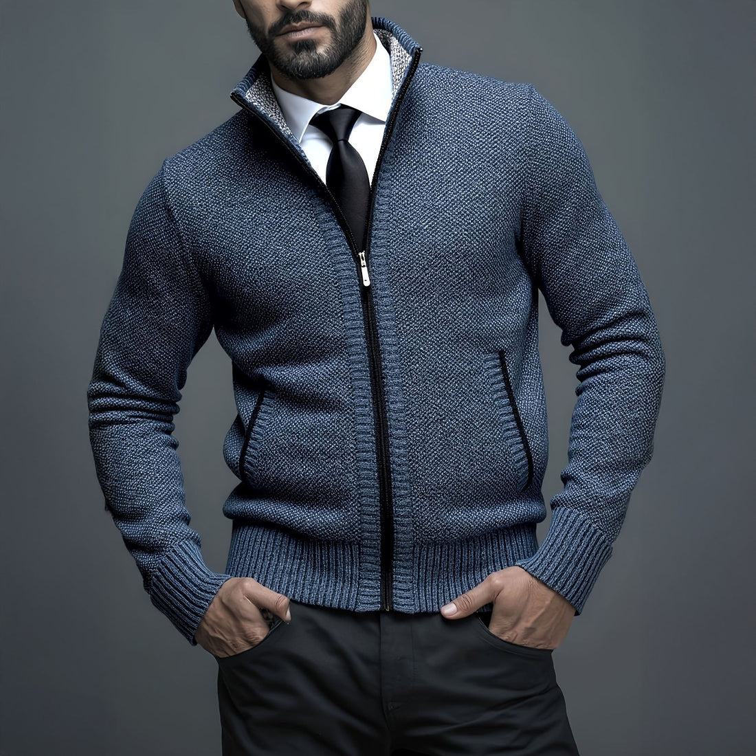 ARNAUD LYON | GILET HOMME LUXE AVEC FERMETURE ÉCLAIR