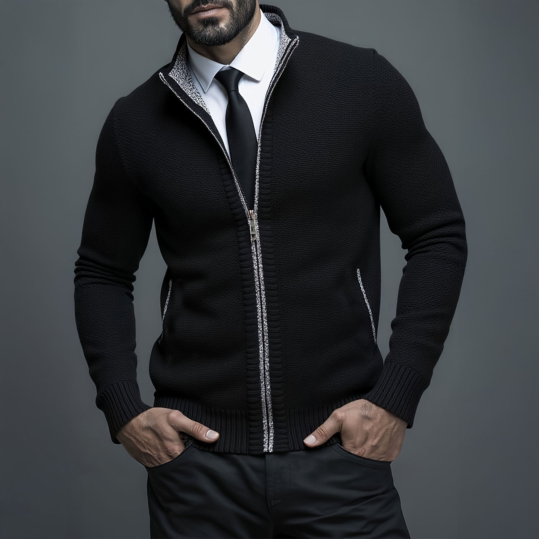 ARNAUD LYON | GILET HOMME LUXE AVEC FERMETURE ÉCLAIR