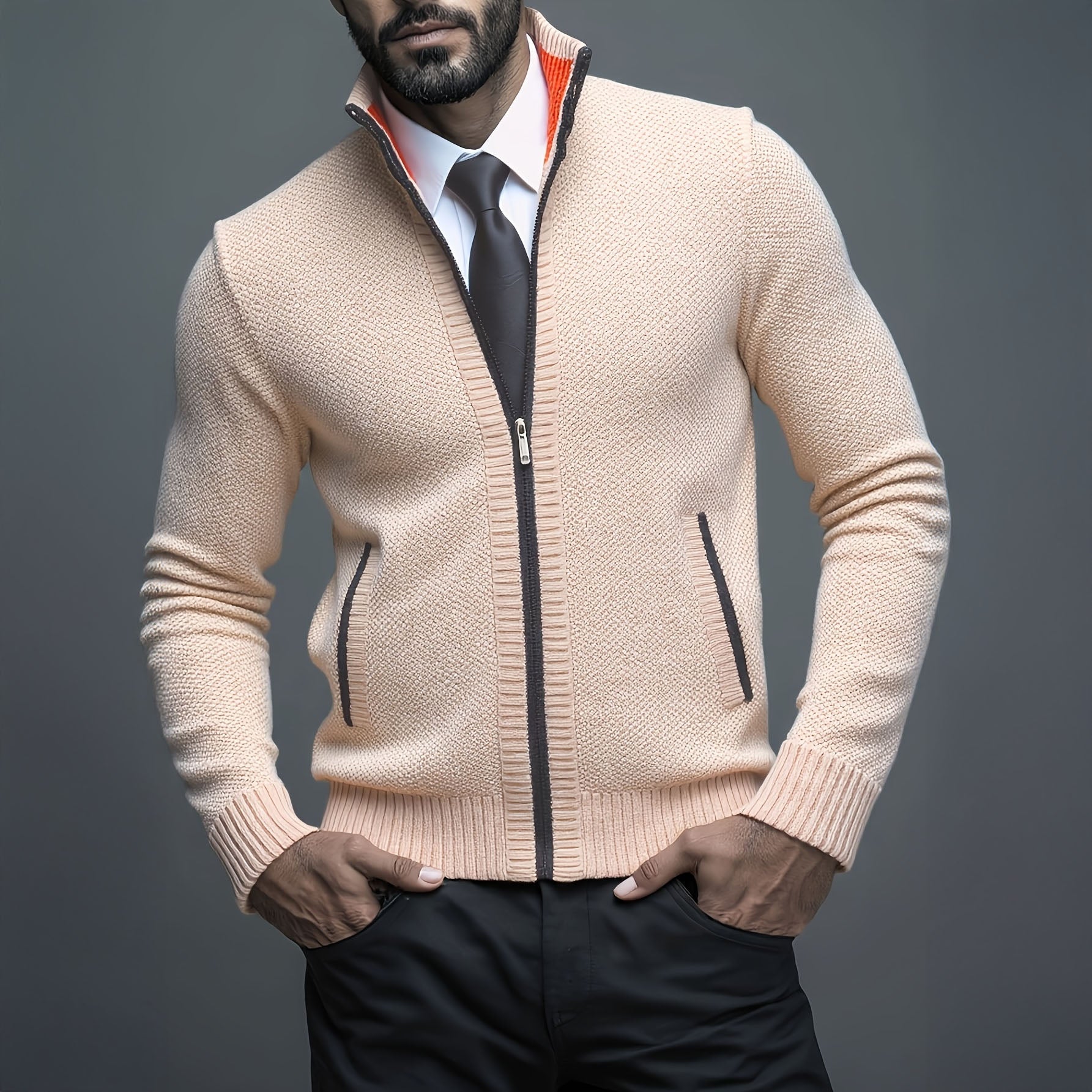 ARNAUD LYON | GILET HOMME LUXE AVEC FERMETURE ÉCLAIR