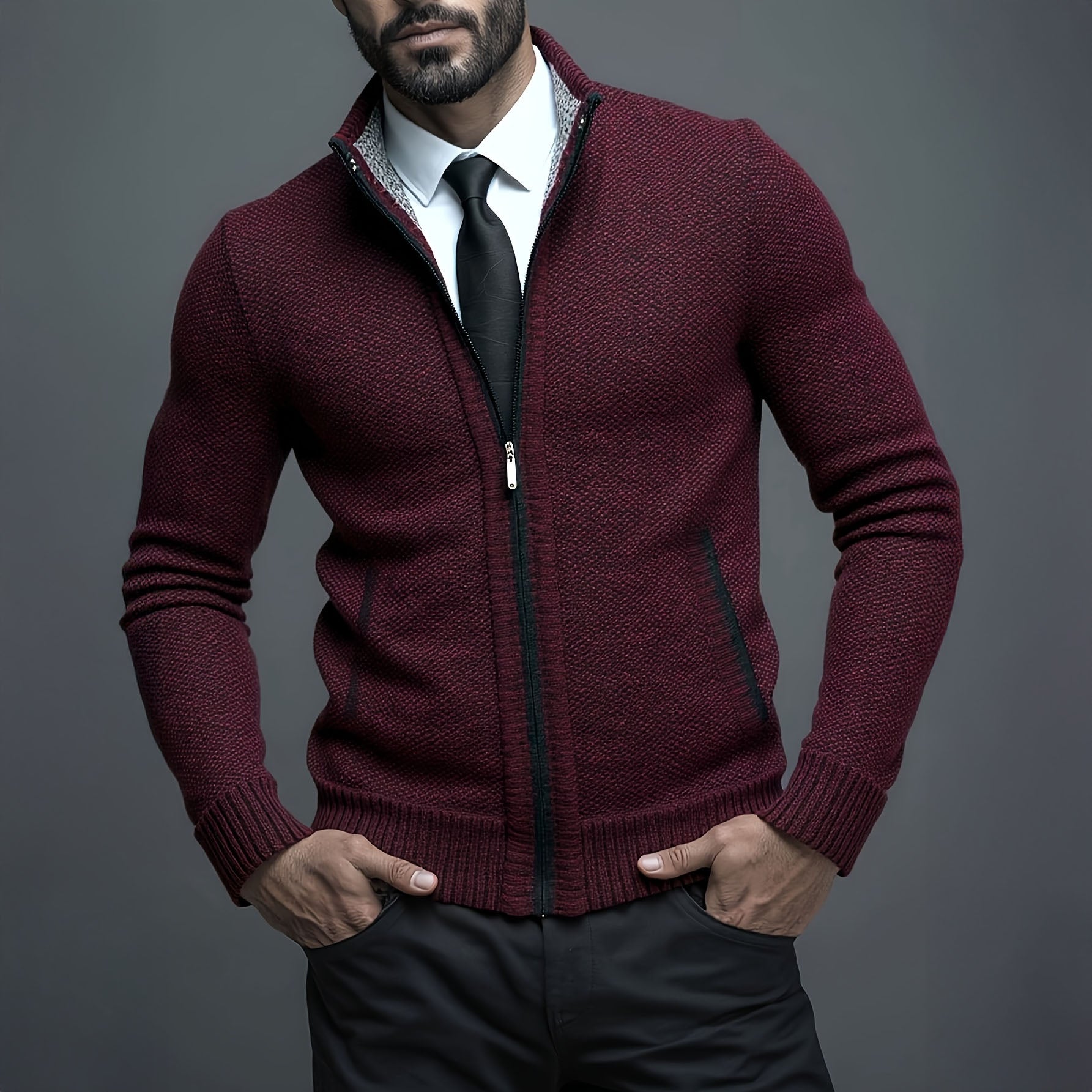 ARNAUD LYON | GILET HOMME LUXE AVEC FERMETURE ÉCLAIR