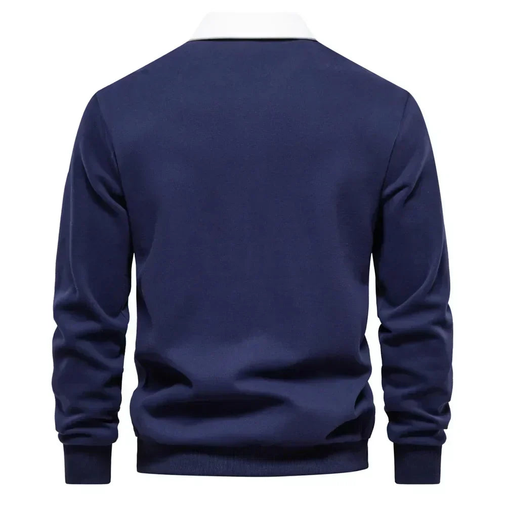 ARNAUD LYON | PULL POLO AVEC CONTRASTES RAFFINÉS
