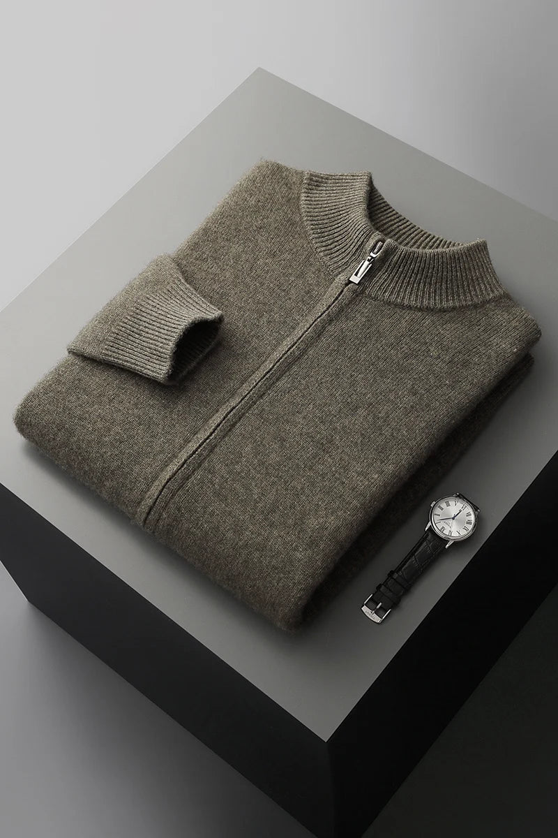ARNAUD LYON | GILET DE LUXE EN LAINE DE CACHEMIRE PREMIUM