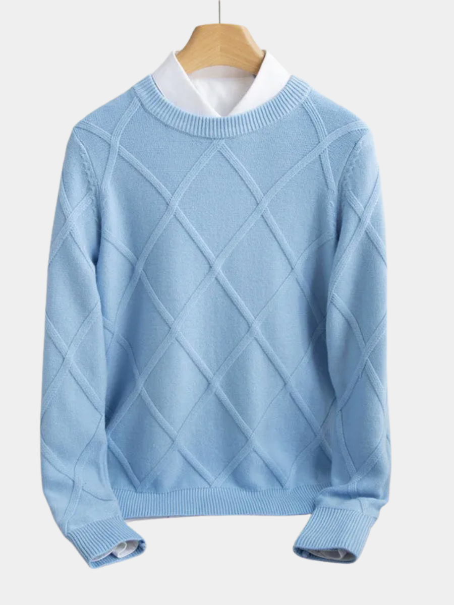 ARNAUD LYON | PULL ARGYLE EN CACHEMIRE