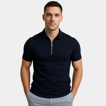 ARNAUD LYON | POLO MODERNE AVEC ZIP MI-HAUT